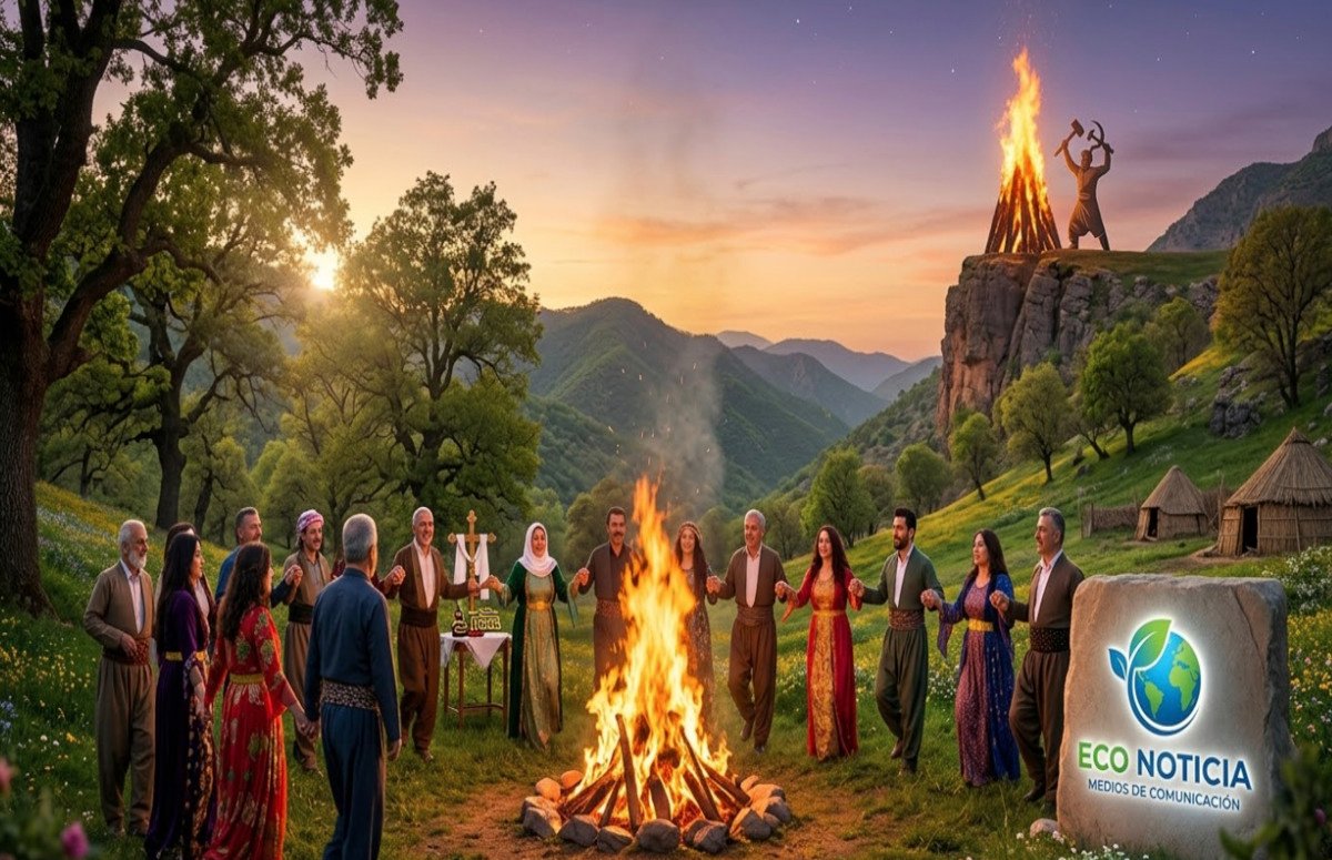 Una vibrante y gozosa celebración del Nowruz a nivel global y espiritual que une a diferentes culturas y creencias, diseñada para ECO NOTICIA.