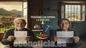 Comparativa de pensiones en España entre zonas mineras y rurales.