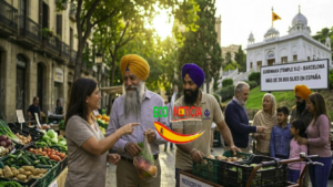 Comunidad del Sijismo en España participando en actividades sociales y comerciales en Barcelona