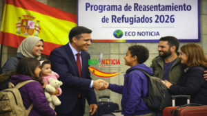 programa de reasentamiento de refugiados en España con apoyo del Gobierno y organismos internacionales