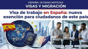 Visa de trabajo en España nueva exención para ciudadanos de este país sin necesidad de visado temporal