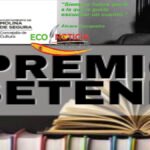 Cartel informativo del XXIII Premio Setenil 2026 con los logos del Ayuntamiento de Molina de Segura y ECO NOTICIA sobre una pila de libros.