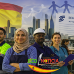Trabajadores extranjeros en España representando la integración laboral y su contribución a la economía y la Seguridad Social