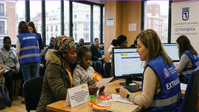 Atención a migrantes en el proceso de regularización administrativa en España