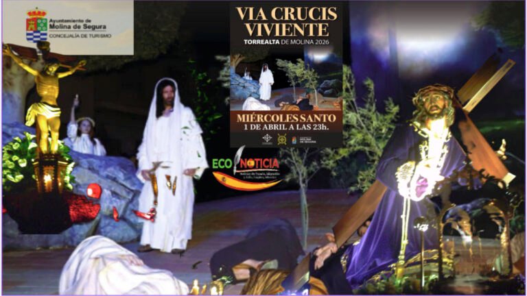 Representación del Vía Crucis Viviente en la Semana Santa en Molina de Segura