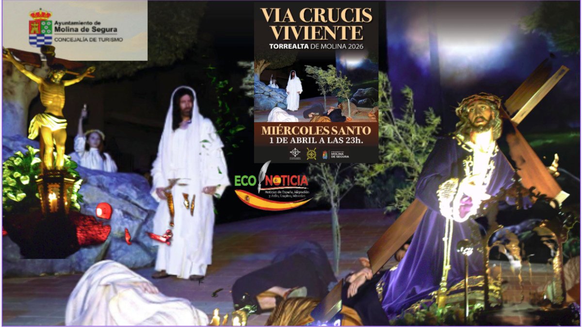 Representación del Vía Crucis Viviente en la Semana Santa en Molina de Segura