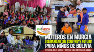 Moteros en Murcia impulsan ayuda educativa y social para niños de Bolivia