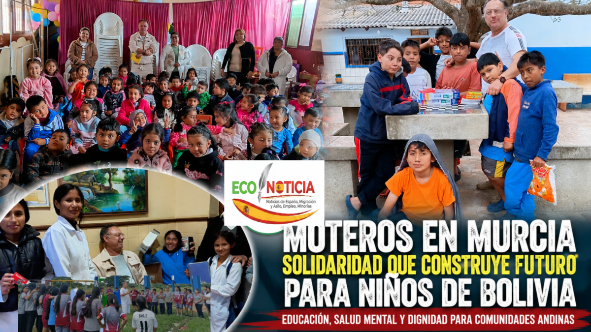 Moteros en Murcia impulsan ayuda educativa y social para niños de Bolivia