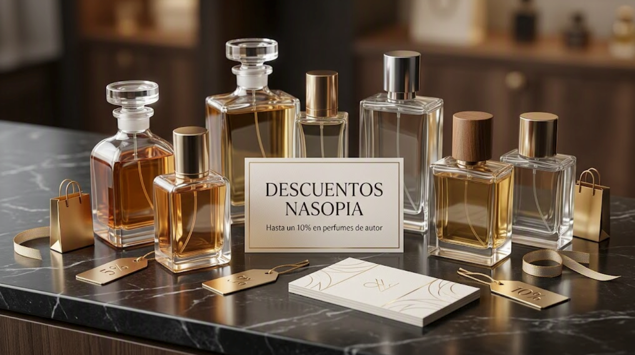 Códigos de descuento Nasopia: ofertas y descuentos en perfumes 1 Códigos de descuento Nasopia en perfumes de autor
