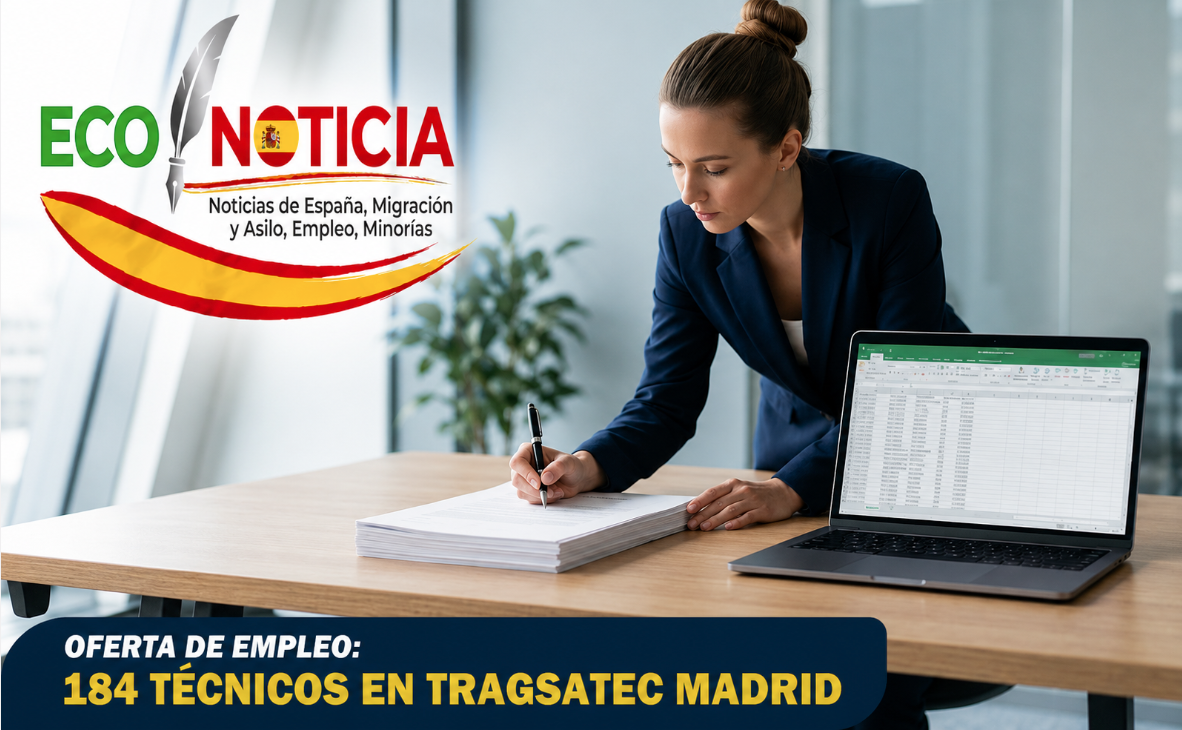 Oferta de empleo para 184 Técnicos Administrativos en Tragsatec Madrid con proceso de selección abierto