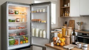 Alimentos que necesitan refrigeración y alimentos que pueden conservarse fuera de la nevera