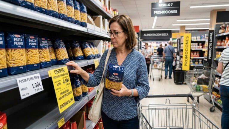 Cómo detectar una oferta engañosa en el supermercado 2 Consumidor compara precios y descuentos en un supermercado