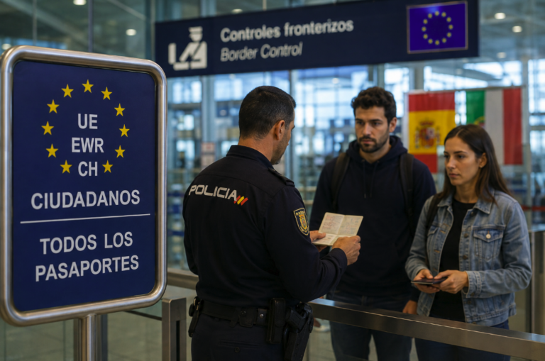 Controles fronterizos entre España e Italia en el espacio Schengen