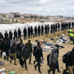 Desalojo de inmigrantes en Loma Colmenar durante la crisis en Ceuta