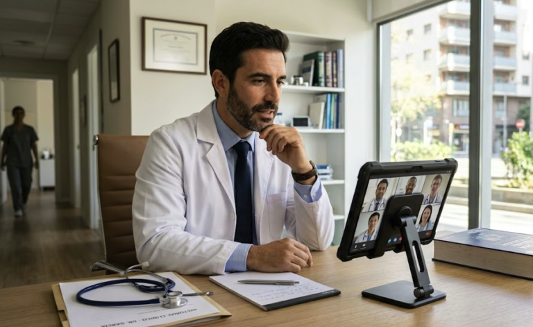 Médico en España explorando oportunidades profesionales