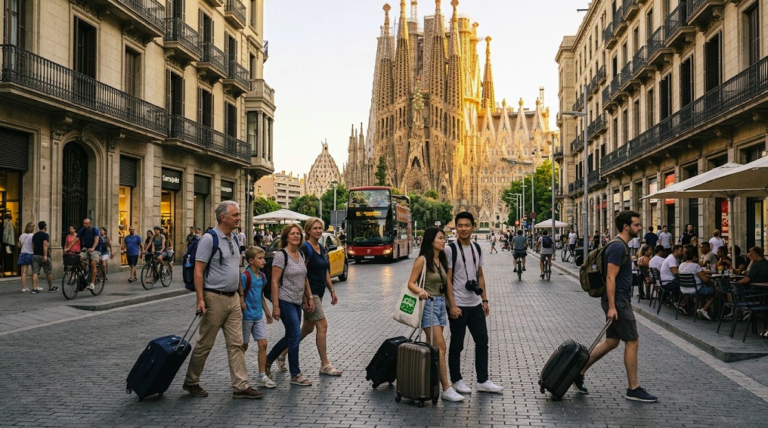 España será el país más visitado del mundo en 2040 con turistas en Barcelona