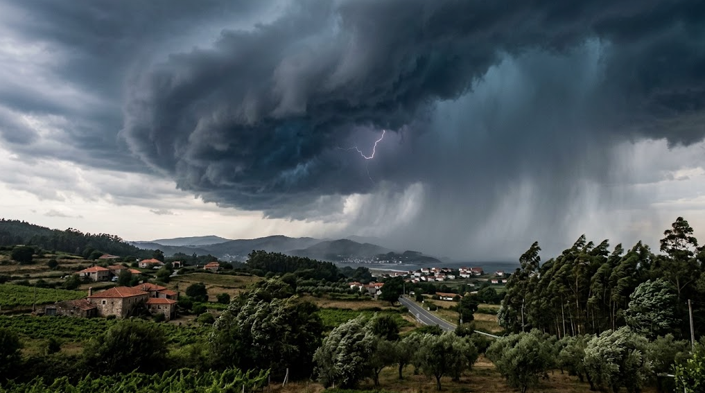 Tormenta intensa se aproxima a España con lluvias fuertes y vientos