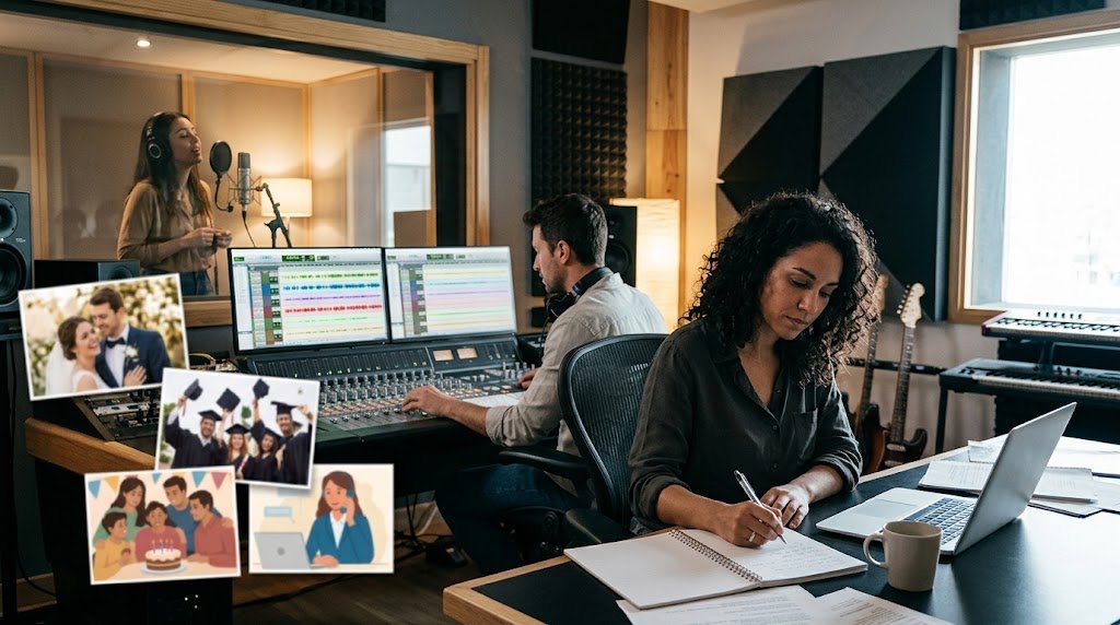 Canciones personalizadas para empresas y celebraciones