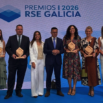 Javier Sal, CEO de CITANIAS, gana el Premio RSE Galicia 2026 en la categoría de Gran Empresa junto a los demás galardonados.