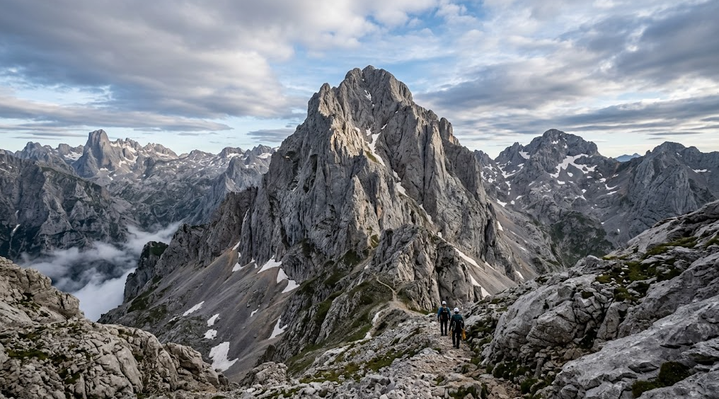 Torrecerredo en los Picos de Europa, donde murió un escalador británico tras una caída