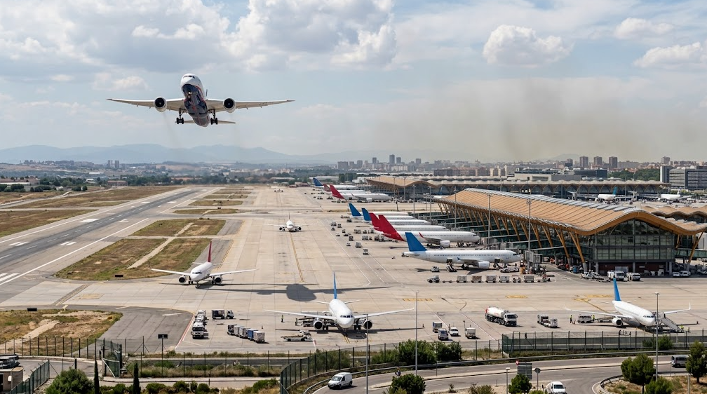 Expansión aeroportuaria de España y aumento de emisiones de CO2