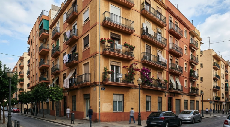Residential apartment building with rental homes in Spain