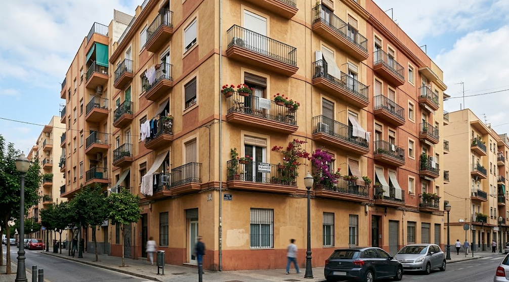 Residential apartment building with rental homes in Spain