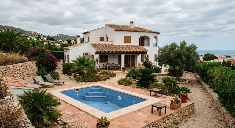 Jacuzzi de una villa turística en Cullera donde murió una pareja irlandesa
