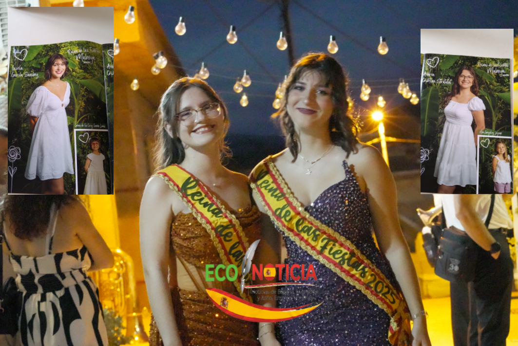 Gisela García Sánchez y Andrea Cristina Stratulat, Reinas de las Fiestas de Mahoya 2025 en Abanilla