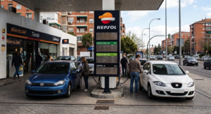 Subida del precio de la gasolina y el diésel en España